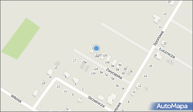 Jelcz-Laskowice, Zwycięska, 14a, mapa Jelcz-Laskowice