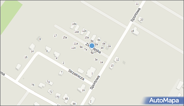 Jelcz-Laskowice, Zwycięska, 5a, mapa Jelcz-Laskowice