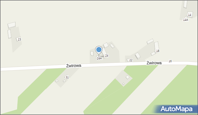 Jeruzal, Żwirowa, 26, mapa Jeruzal