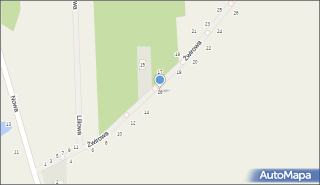 Jesionka, Żwirowa, 16, mapa Jesionka