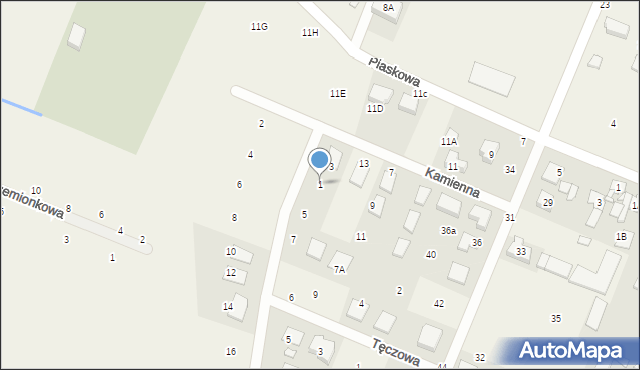 Krosno, Żwirowa, 1, mapa Krosna