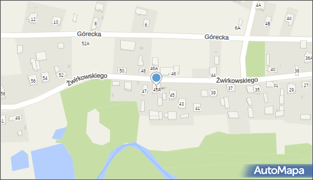 Lelów, Żwirkowskiego, 45A, mapa Lelów