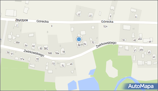 Lelów, Żwirkowskiego, 56, mapa Lelów