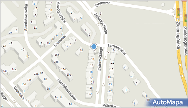 Lubin, Zwierzyckiego Józefa, prof., 6, mapa Lubin