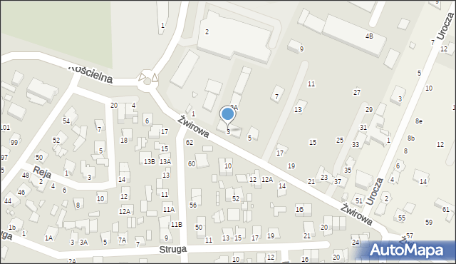 Mińsk Mazowiecki, Żwirowa, 3, mapa Mińsk Mazowiecki