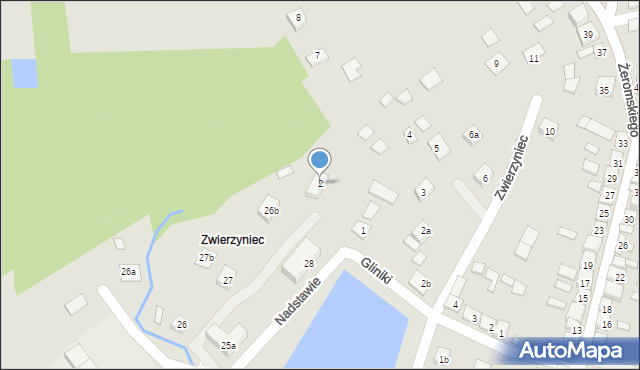 Oleśnica, Zwierzyniec, 1, mapa Oleśnica