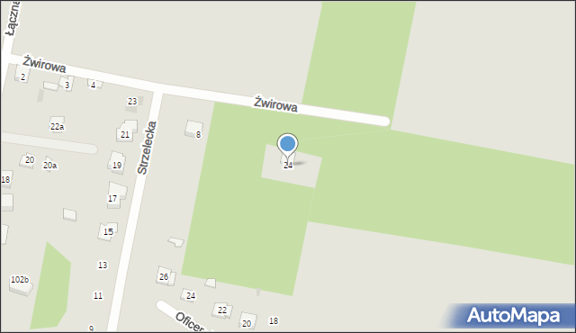 Ostrów Mazowiecka, Żwirowa, 24, mapa Ostrów Mazowiecka