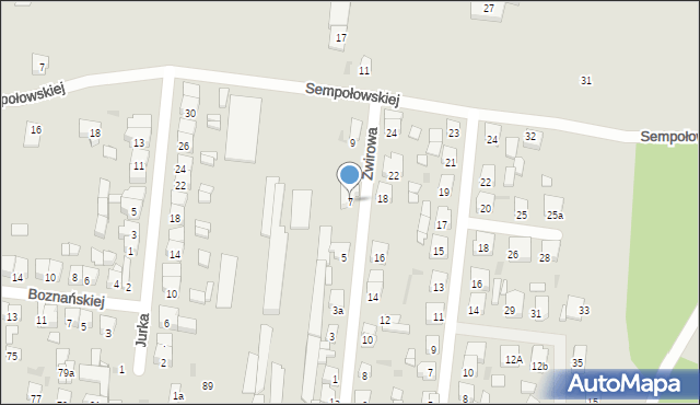 Ostrów Wielkopolski, Żwirowa, 7, mapa Ostrów Wielkopolski