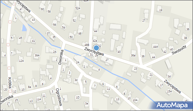 Paniówki, Zwycięstwa, 29, mapa Paniówki