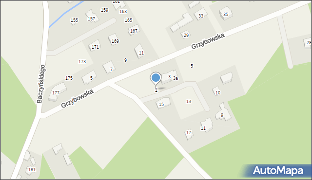 Parcela-Obory, Żwirowa, 1, mapa Parcela-Obory