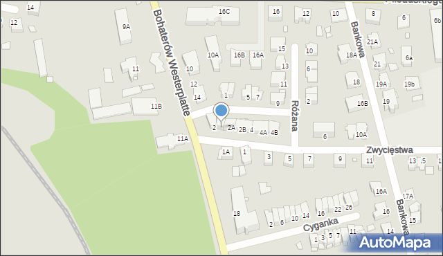 Pasłęk, Zwycięstwa, 2C, mapa Pasłęk