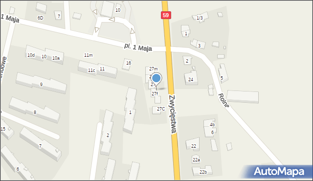 Piecki, Zwycięstwa, 27h, mapa Piecki