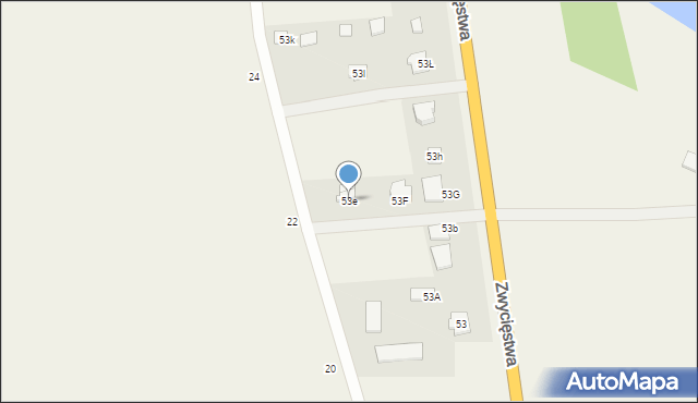 Piecki, Zwycięstwa, 53e, mapa Piecki