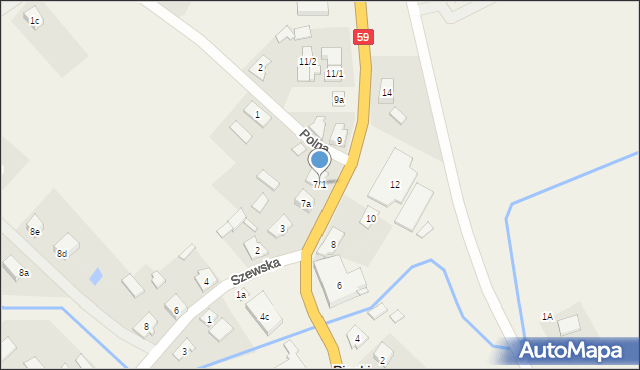 Piecki, Zwycięstwa, 7/1, mapa Piecki