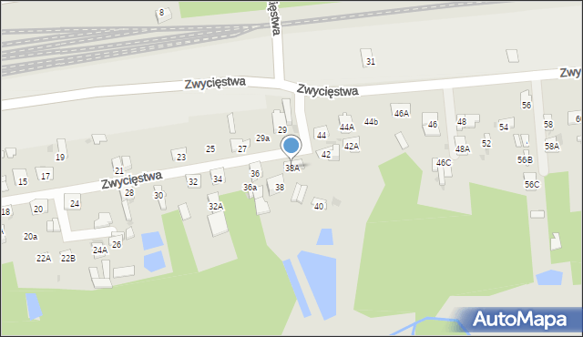 Pionki, Zwycięstwa, 38A, mapa Pionki