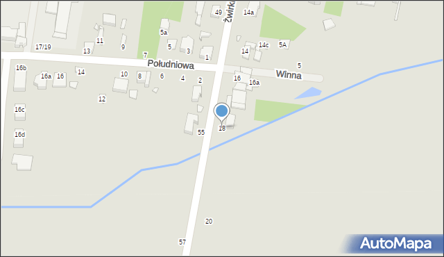 Piotrków Trybunalski, Żwirki Franciszka, 18, mapa Piotrków Trybunalski