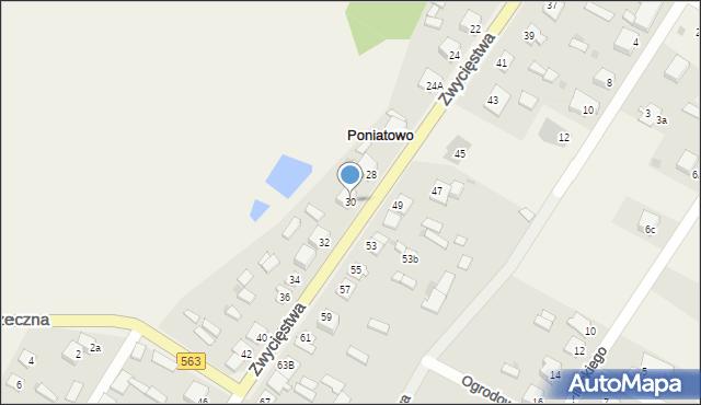 Poniatowo, Zwycięstwa, 30, mapa Poniatowo