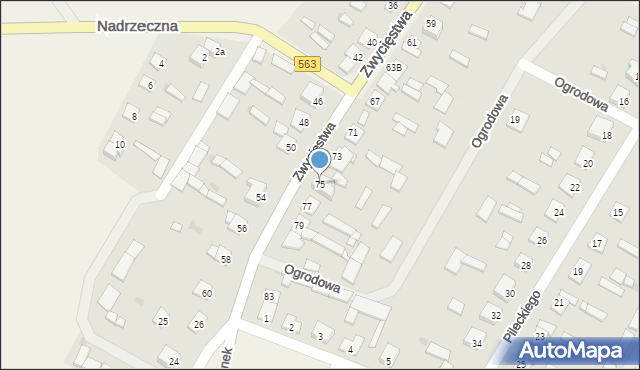 Poniatowo, Zwycięstwa, 75, mapa Poniatowo