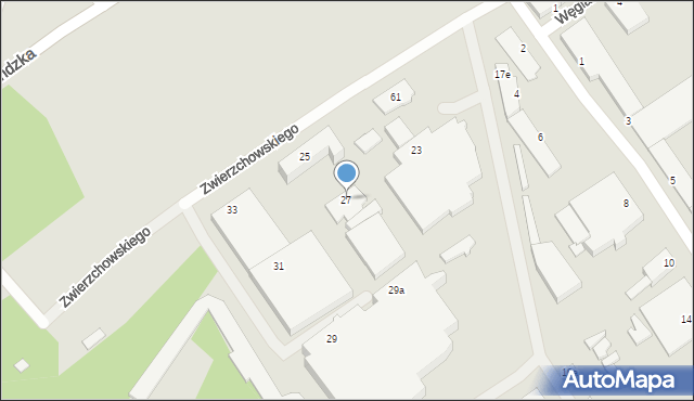 Poznań, Zwierzchowskiego Stanisława, 27, mapa Poznania