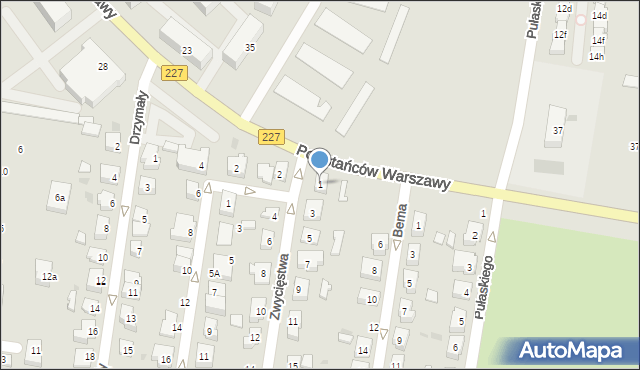 Pruszcz Gdański, Zwycięstwa, 1, mapa Pruszcz Gdański