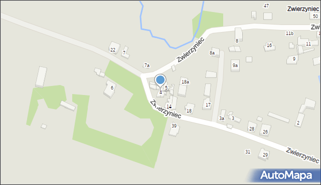 Pyzdry, Zwierzyniec, 4, mapa Pyzdry