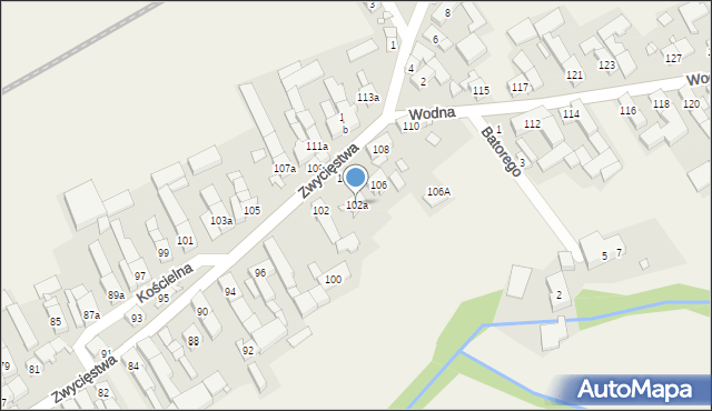 Racławice Śląskie, Zwycięstwa, 102a, mapa Racławice Śląskie