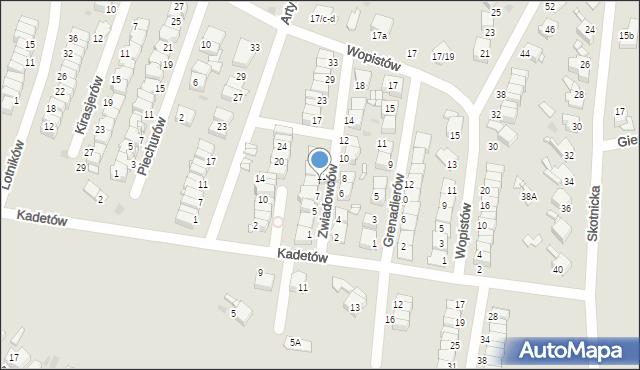 Radzionków, Zwiadowców, 9, mapa Radzionków