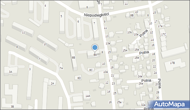 Rawa Mazowiecka, Zwolińskiego, 8A, mapa Rawa Mazowiecka