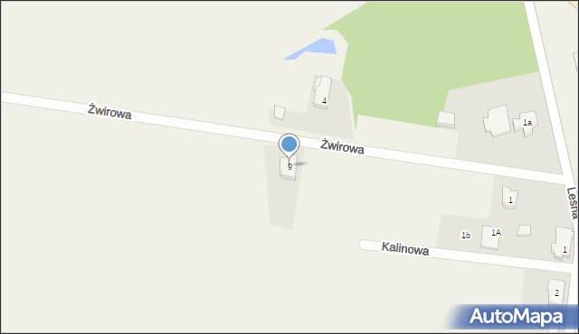 Rybojedzko, Żwirowa, 9, mapa Rybojedzko