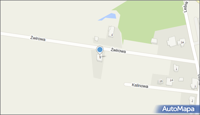 Rybojedzko, Żwirowa, 9, mapa Rybojedzko