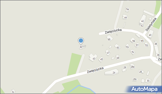 Rzeszów, Zwięczycka, 41, mapa Rzeszów