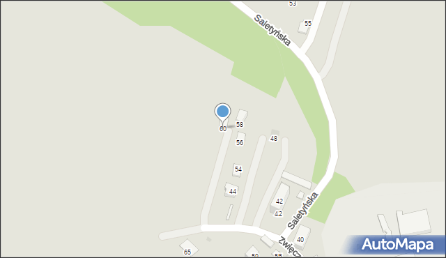Rzeszów, Zwięczycka, 60, mapa Rzeszów