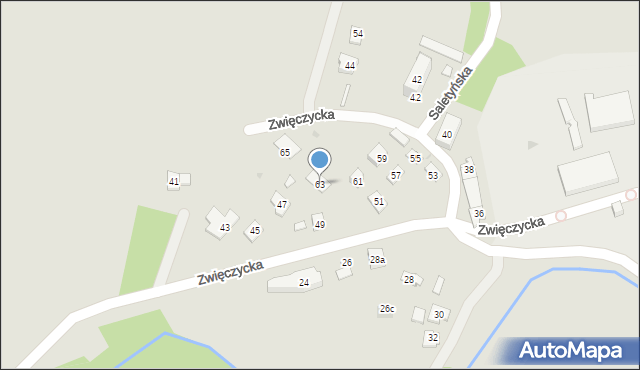 Rzeszów, Zwięczycka, 63, mapa Rzeszów