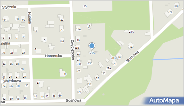 Skarżysko-Kamienna, Zwycięzców, 21A, mapa Skarżysko-Kamienna