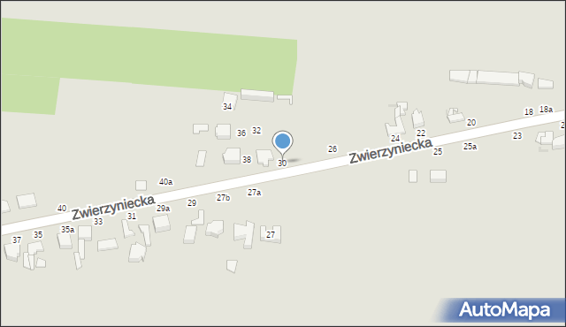 Skierniewice, Zwierzyniecka, 30, mapa Skierniewic