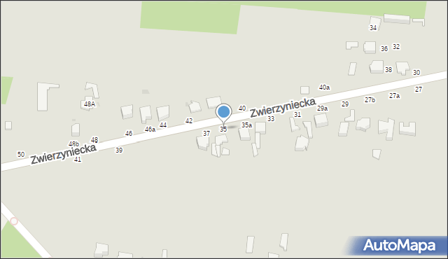 Skierniewice, Zwierzyniecka, 35, mapa Skierniewic