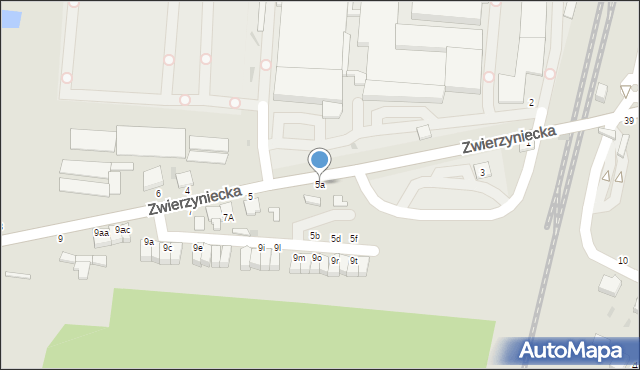 Skierniewice, Zwierzyniecka, 5a, mapa Skierniewic