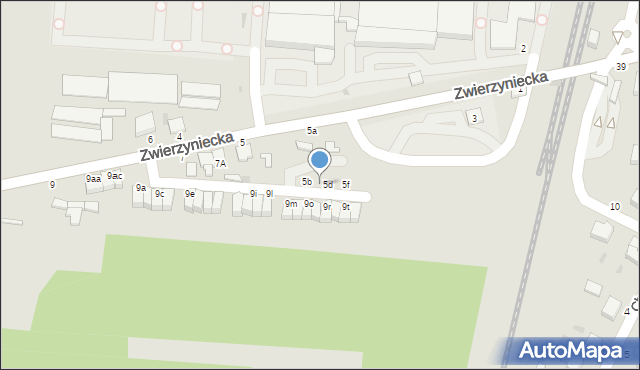 Skierniewice, Zwierzyniecka, 5c, mapa Skierniewic