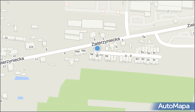 Skierniewice, Zwierzyniecka, 9c, mapa Skierniewic