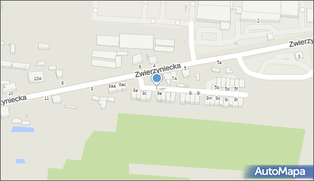 Skierniewice, Zwierzyniecka, 9g, mapa Skierniewic