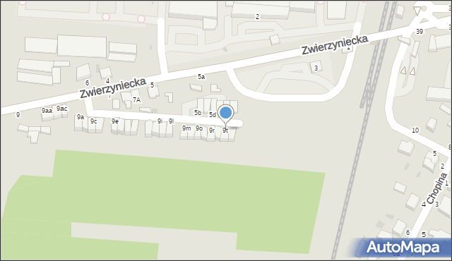 Skierniewice, Zwierzyniecka, 9t, mapa Skierniewic