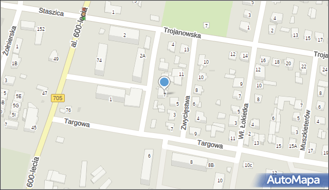 Sochaczew, Zwycięstwa, 7, mapa Sochaczew