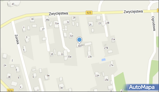 Stanowice, Zwycięstwa, 31C, mapa Stanowice