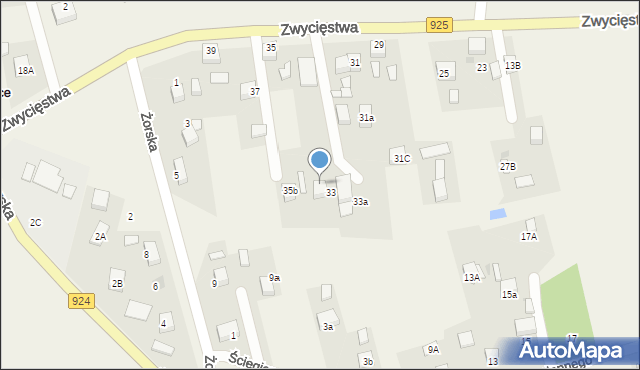 Stanowice, Zwycięstwa, 33B, mapa Stanowice