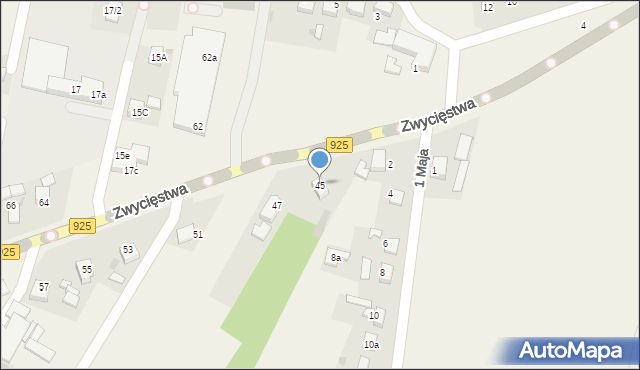 Stanowice, Zwycięstwa, 45, mapa Stanowice