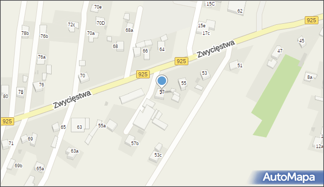 Stanowice, Zwycięstwa, 57a, mapa Stanowice