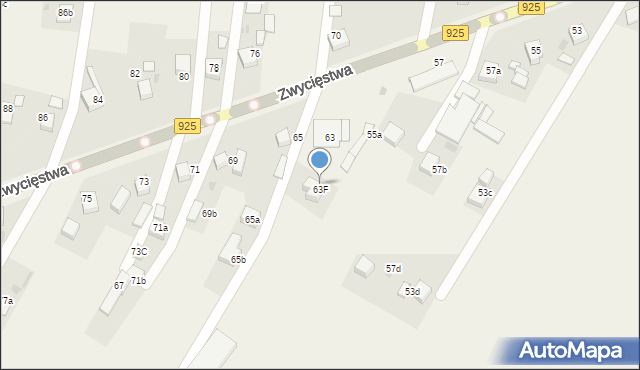 Stanowice, Zwycięstwa, 63a, mapa Stanowice