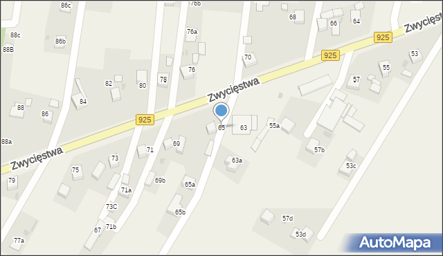 Stanowice, Zwycięstwa, 65, mapa Stanowice