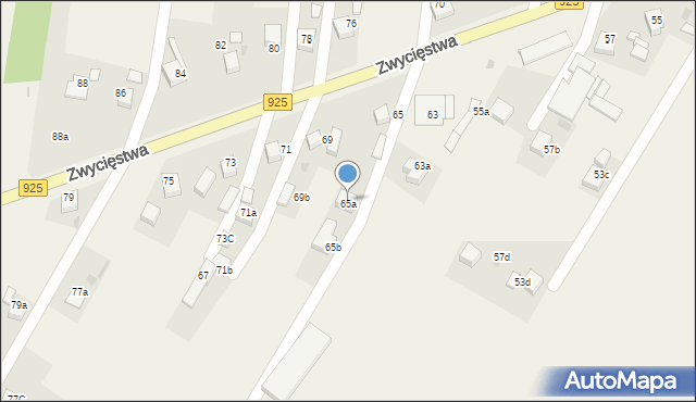 Stanowice, Zwycięstwa, 65a, mapa Stanowice