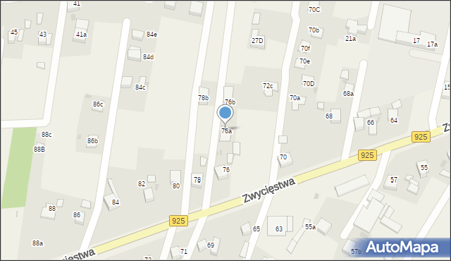 Stanowice, Zwycięstwa, 76a, mapa Stanowice